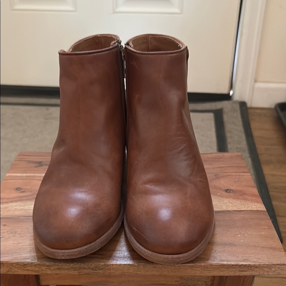 Frye Brown Leather Ankle Boots